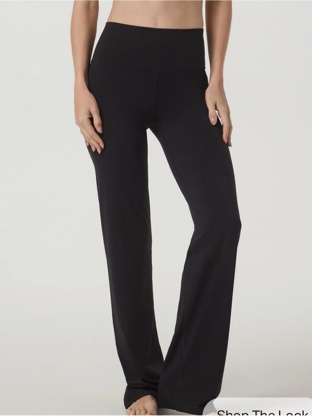Vuori Black Straight-Leg High-Rise Yoga Pants